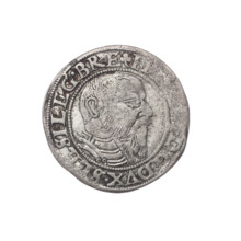 Male bust in armour turned right with a beard and sideburns; rim between pearly borders with