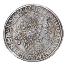 Thaler, 1546. Obverse: male bust of Frederick II (Duke of Brzeg-Legnica; 1480–1547) turned right,