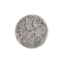 Grosik (coin) depicting Jerzy Rudolf (Duke of Legnica-Brzeg; 1595–1653) and Jan Chrystian (Duke of