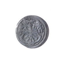 Grosik coin depicting Jerzy Rudolf (Duke of Legnica-Brzeg; 1595–1653) and Jan Chrystian (Duke of