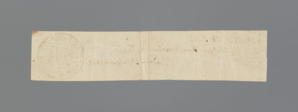 National Government receipt; handwritten narrow strip of paper inscribed: '17318 citizen IN // paid
