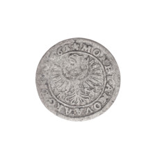 3 kreuzer; maker: Elias Weiss (fl. 1657–1673); date: 1661. Obverse: male bust facing right with