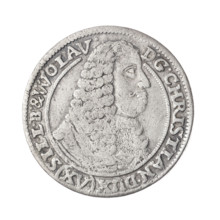 15 kreuzer; Pfahler, Christian (fl. 1651–1665); Chrystian, duke of Brzeg-Legnica-Wolów (1618–1672);