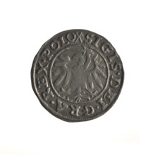 Gdansk szelag, Sigismund I the Old (King of Poland; 1506–1548). Obverse: Eagle of Royal Prussia; in