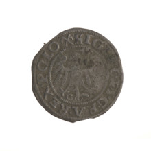Gdansk szelag, Sigismund I the Old (King of Poland; 1506–1548). Polish coin (Gdansk), 1539.