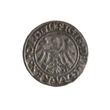 Gdansk szelag, Sigismund I the Old (King of Poland; 1506–1548). Obverse: Eagle of Royal Prussia; in