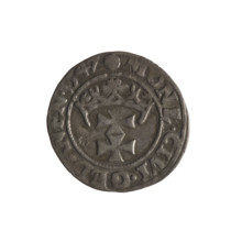 Gdansk szelag, Sigismund I the Old (King of Poland; 1506–1548). Obverse: Eagle of Royal Prussia; in