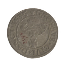 Gdansk grosz, Sigismund I the Old (King of Poland; 1506–1548). Obverse: Crowned male bust in