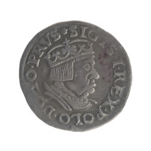 Gdansk trojak, Sigismund I the Old (King of Poland; 1506–1548). Obv.: Crowned male bust in profile