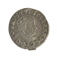 Gdansk troika, Sigismund I the Old (King of Poland; 1506–1548). Polish coin (Gdansk), Jagiellon