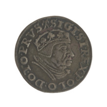 Gdansk trojak, Sigismund I the Old (King of Poland; 1506–1548). Jagiellons (dynasty). Obv.: Crowned