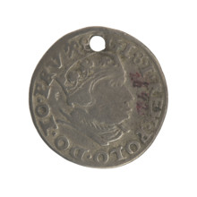 Gdansk troika, Sigismund I the Old (King of Poland; 1506–1548). Polish coin (Gdansk), 1540.