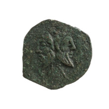 Titius, Q. (fl. 90 BC), publisher. Janus (mythology); ships; ship's prow; head of Janus. Obv.: Head