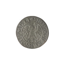 Gdansk szelag, Sigismund II Augustus (King of Poland; 1544–1572). Obv.: Eagle of Royal Prussia; in
