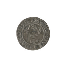 Gdansk szelag, Sigismund II Augustus (King of Poland; 1544–1572). Obverse: Eagle of Royal Prussia,