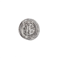 Denarius of Boleslaw III Krzywousty (prince of Poland; ca. 1086–1138), ca. 1125–1138. Obverse: in a