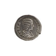 Denarius, Julia Domna (ca. 160–217; Roman empress 193–211); Septimius Severus (Roman emperor;