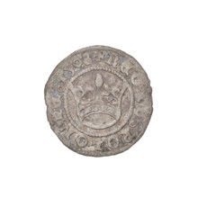 Crown half-grosz of Sigismund I the Old (King of Poland, 1506–1548). Obverse: Polish crowned eagle