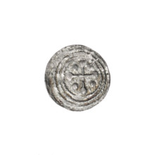 Denarius of Boleslaw III Krzywousty (prince of Poland; c. 1086–1138), c. 1125–1138. Obverse: in the