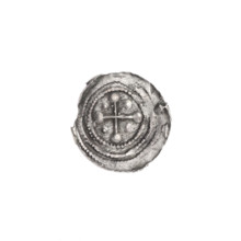 Denarius of Boleslaw III Krzywousty (prince of Poland; c. 1125–1138). Obverse: in the beaded