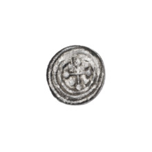 Denarius of Boleslaw III Krzywousty (prince of Poland; 1086–1138), c. 1125–1138. Obverse: in the