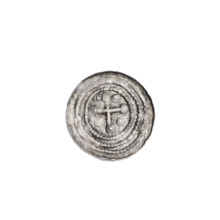 Denarius of Boleslaw III Krzywousty (prince of Poland, c. 1086–1138), c. 1125–1138. Av.: In a