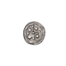 Denarius, Boleslaw III Krzywousty (prince of Poland; 1086–1138). Obverse: in a linear border, a