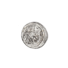 Denarius of Boleslaw III Krzywousty (prince of Poland; 1086–1138). Obverse: In the beaded border, a