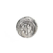 Denarius of Boleslaw III Krzywousty (prince of Poland; ca. 1086–1138), ca. 1125–1138. Obverse