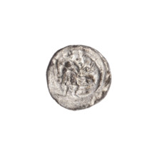 Denarius of Boleslaw III Krzywousty (prince of Poland, ca. 1086–1138). Obverse: in a linear border,
