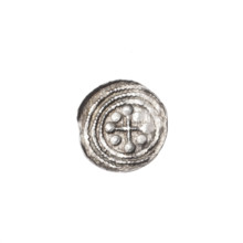 Denarius of Boleslaw III Krzywousty (Prince of Poland; 1086–1138), ca. 1125–1138. Obverse: within a