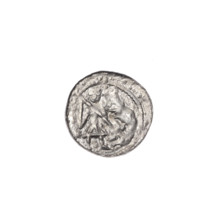 Denarius, Boleslaw III Krzywousty (prince of Poland; 1086–1138). Obverse: in beaded border, a