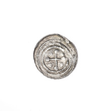 denarius, Boleslaw III Krzywousty (prince of Poland; 1107–1138), allegories, spearhead (issue