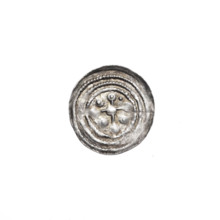 denarius, Boleslaw III Krzywousty (prince of Poland; 1086–1138), allegories, equal-armed cross,