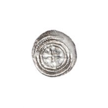 denarius, Boleslaw III Krzywousty (prince of Poland; 1086–1138), allegories, spearhead (issue