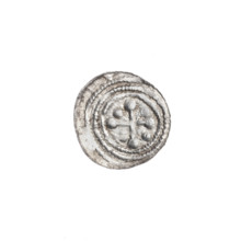 denarius, Boleslaw III Krzywousty (prince of Poland; 1086–1138), allegories, equal-armed cross,
