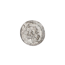 Denarius, Boleslaw III Krzywousty (prince of Poland; 1086–1138). Obverse: in the beaded border, a