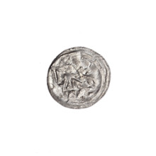 denarius, Boleslaw III Krzywousty (prince of Poland; 1107–1138), allegories, equal-armed cross,
