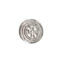 denarius, Boleslaw III Krzywousty (prince of Poland; 1086–1138), allegories, spearhead (issue