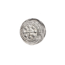 denarius, Boleslaw III Krzywousty (prince of Poland; 1086–1138), allegories, equal-armed cross,