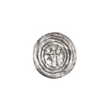 Denarius, Boleslaw III Krzywousty (prince of Poland; 1086–1138). Obverse: In a linear border, a