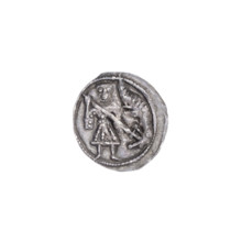 Denarius, Boleslaw III Krzywousty (Prince of Poland; 1107–1138). Romanesque silver coin, ca.