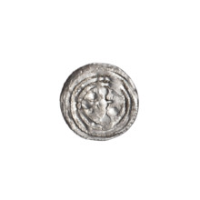 denarius, Boleslaw III Krzywousty (prince of Poland; 1086–1138), allegories, spearhead (issue