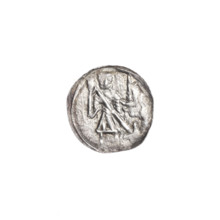 Denarius of Boleslaw III Krzywousty (prince of Poland; ca. 1107–1138). Obverse: in a linear border,