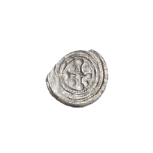 denarius, Boleslaw III Krzywousty (prince of Poland; 1086–1138), Romanesque style, allegorical
