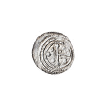 denarius, Boleslaw III Krzywousty (prince of Poland; 1086–1138), allegories, spearhead (issue