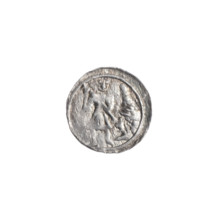 Denarius of Boleslaw III Krzywousty (prince of Poland; ca. 1086–1138), ca. 1125–1138. Obverse: in a