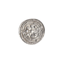 Denarius of Boleslaw III Krzywousty (prince of Poland; ca. 1107–1138). Obverse: in the linear