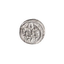denarius, Boleslaw III Krzywousty (prince of Poland; 1086–1138), allegories, spearhead (issue