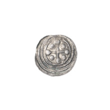 Denarius of Boleslaw III Krzywousty (Prince of Poland; ca. 1107–1138). Obverse: within a beaded